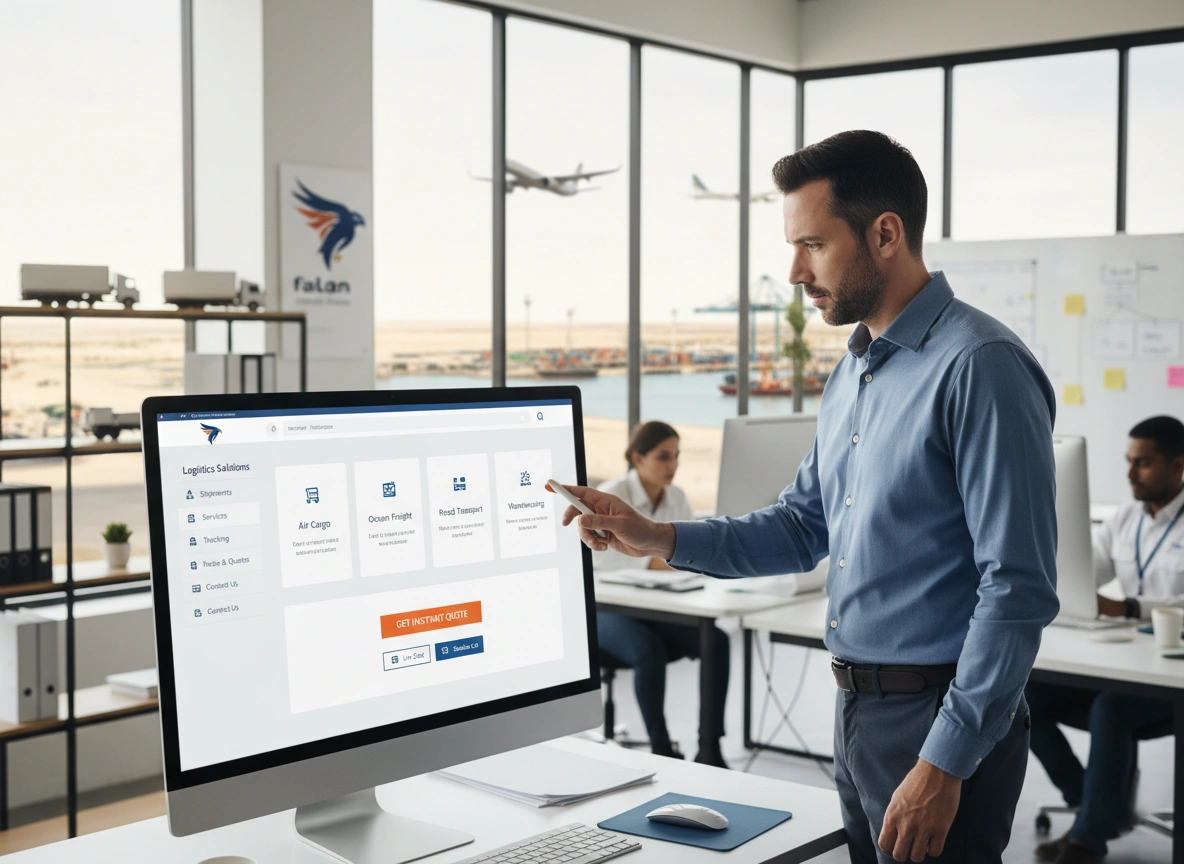 UI/UX Design for Logistics Websites