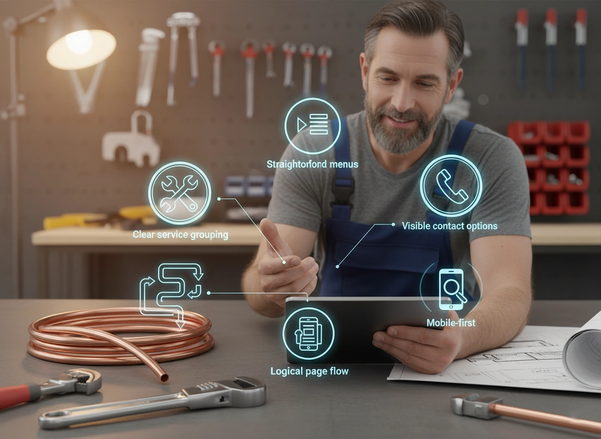 UI/UX Design for Plumbing Websites