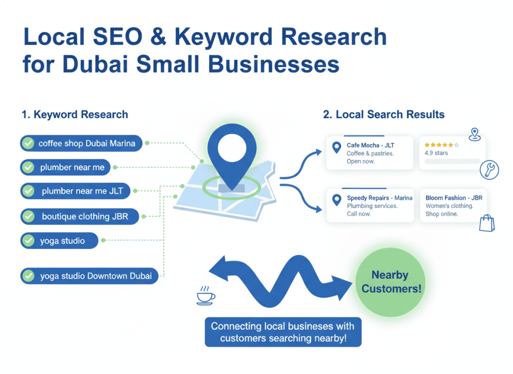 Local SEO and keyword strategy for small businesses in Dubai