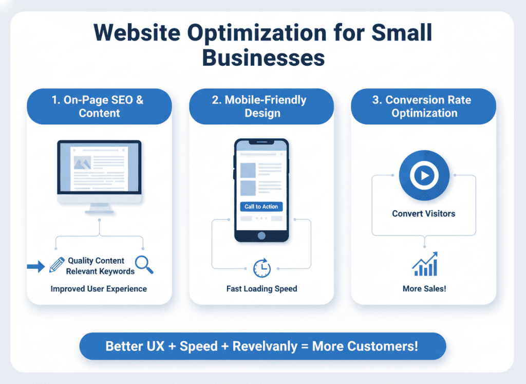Website optimisation and content strategy for small businesses in Dubai