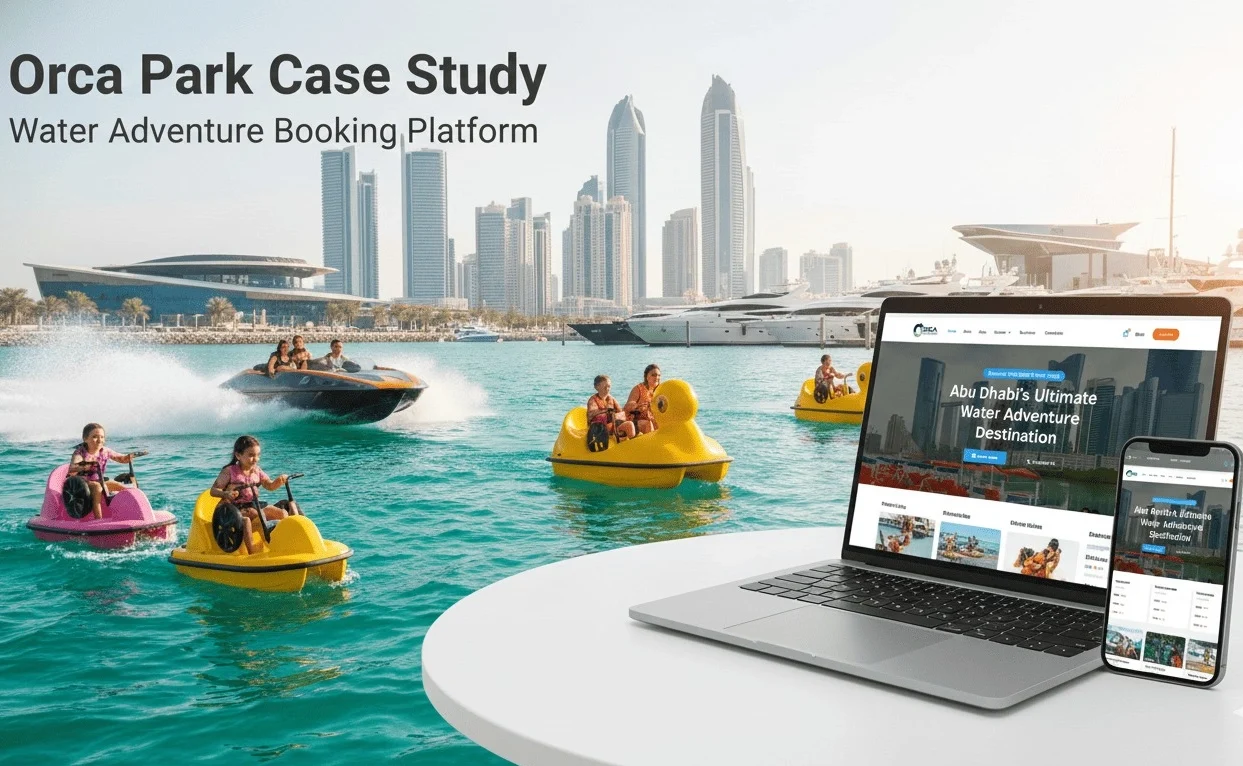 Orca Park water adventure booking website case study built by Newton Byte