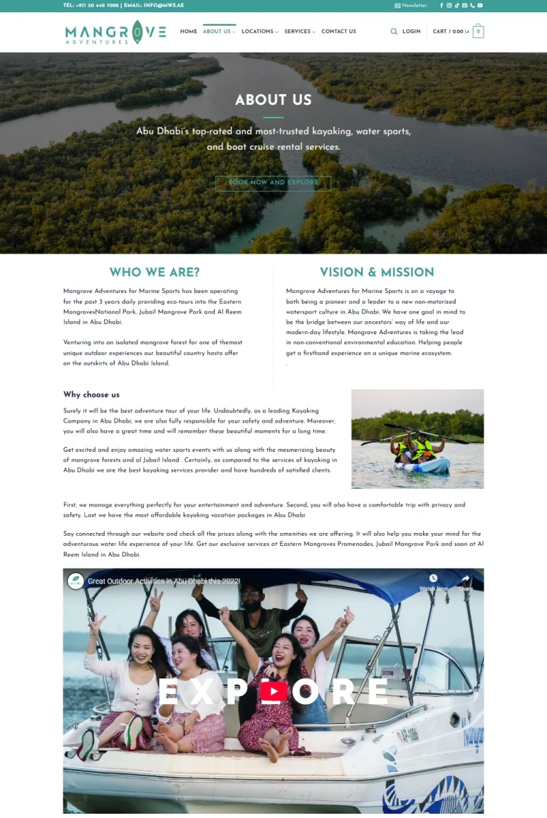 About us page