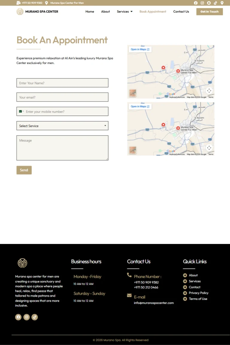 Booking Page
