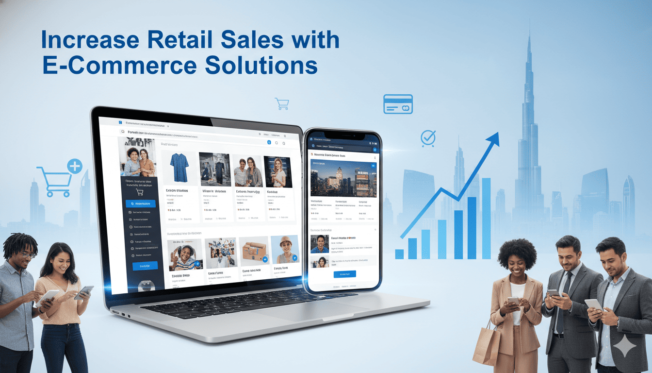 Ecommerce solutions helping UAE retail businesses increase online sales and customer growth