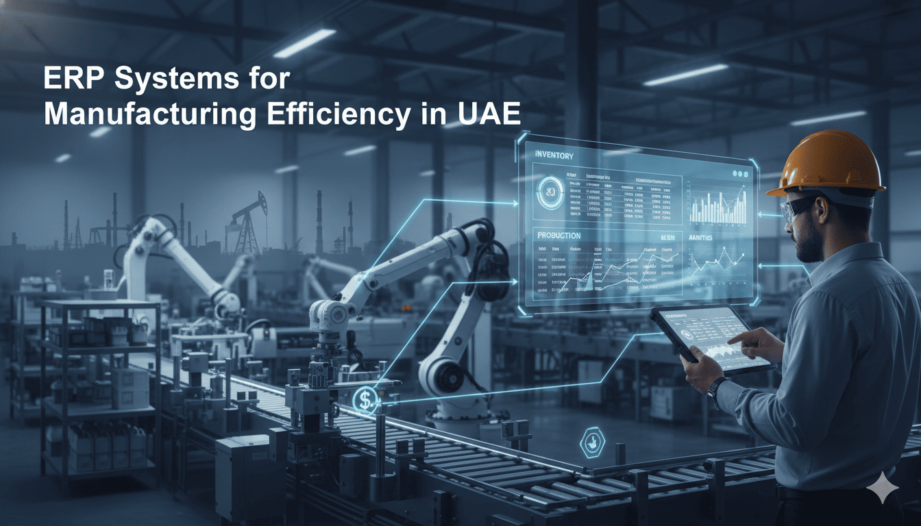 ERP systems used in UAE manufacturing to improve efficiency production and inventory management