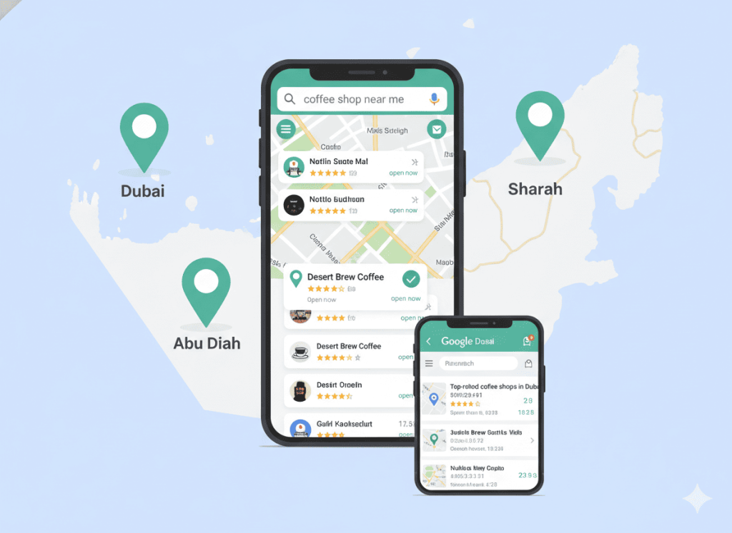 Local SEO optimization helping UAE businesses rank in Dubai Abu Dhabi and Sharjah