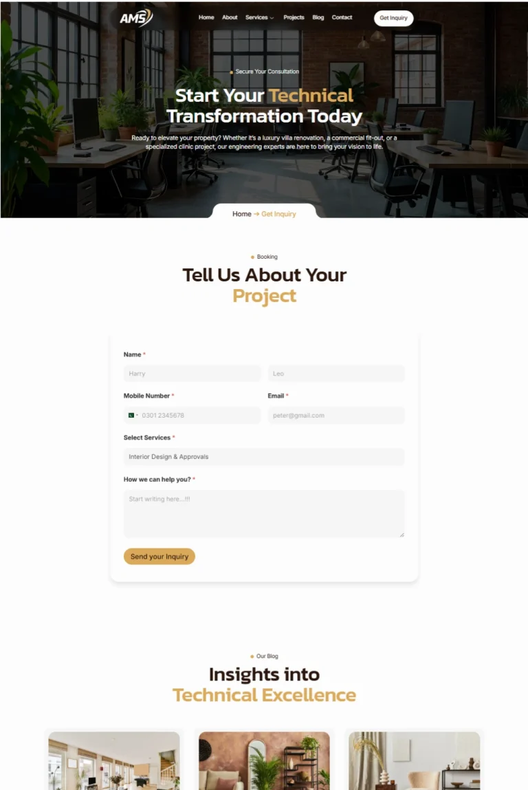 Inquiry Page