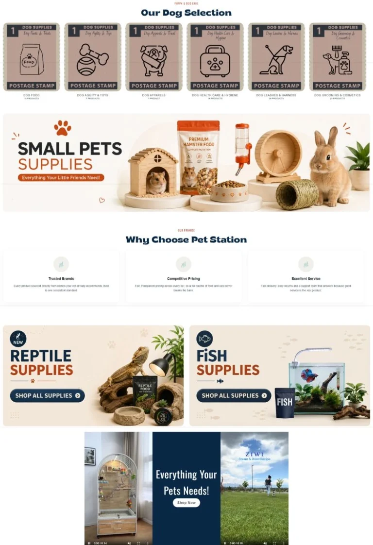 Pet station Home page-3