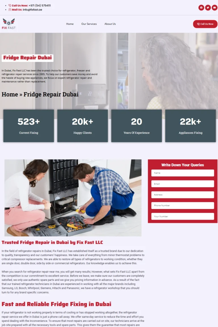 Repair details Page