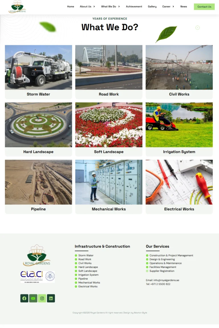 What We do page