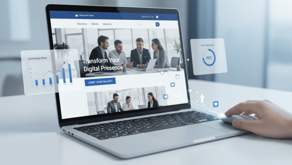 Professional business website improving user experience and conversions in UAE