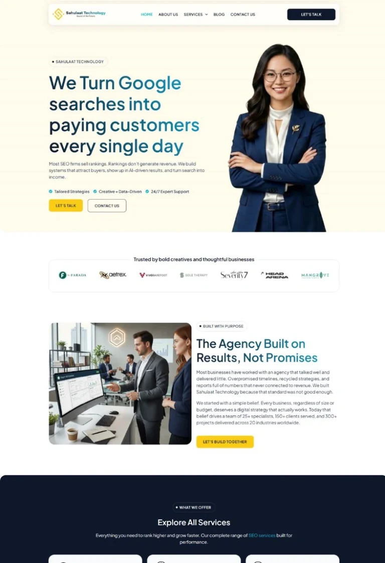 Sahulaat Home page